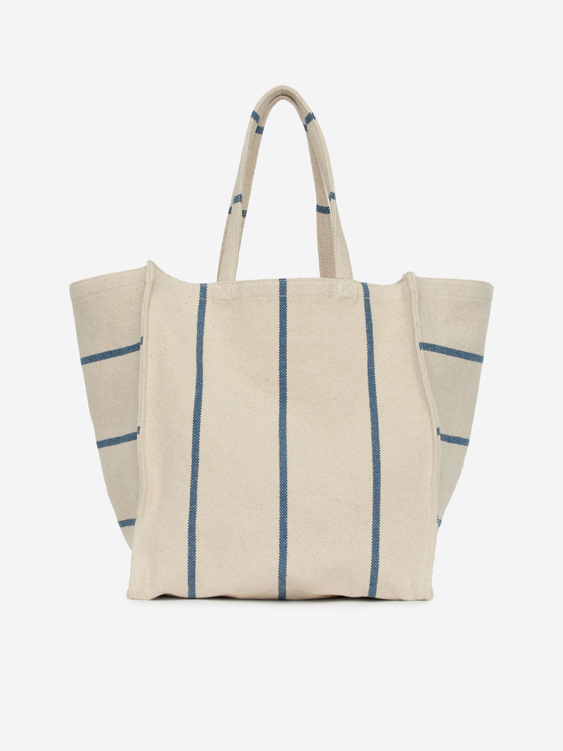 Canvas Tote Bag – Beige/Blue – Homeware – ARKET GB | Arket UK