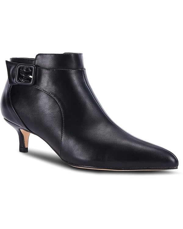 Juliet Holy Womens Pointed Toe Ankle Boots Kitten Heels Faux Suede Booties Side Zipper Dress Shoe... | Amazon (US)