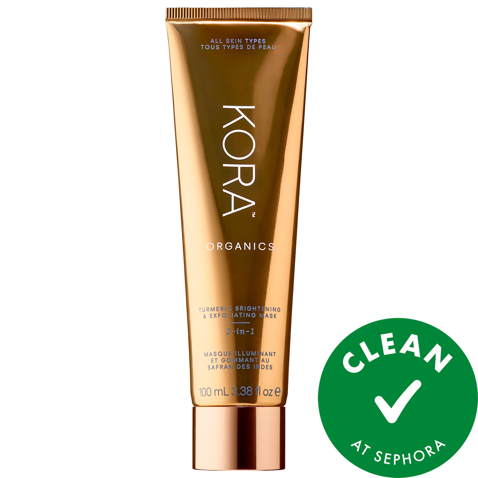 KORA Organics Turmeric Brightening Pore Scrub + Exfoliating Mask 3.38 oz / 100 mL | Sephora (US)