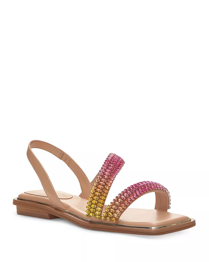 Women's Prizza Square Toe Crystal Embellished Sandals | Bloomingdale's (US)