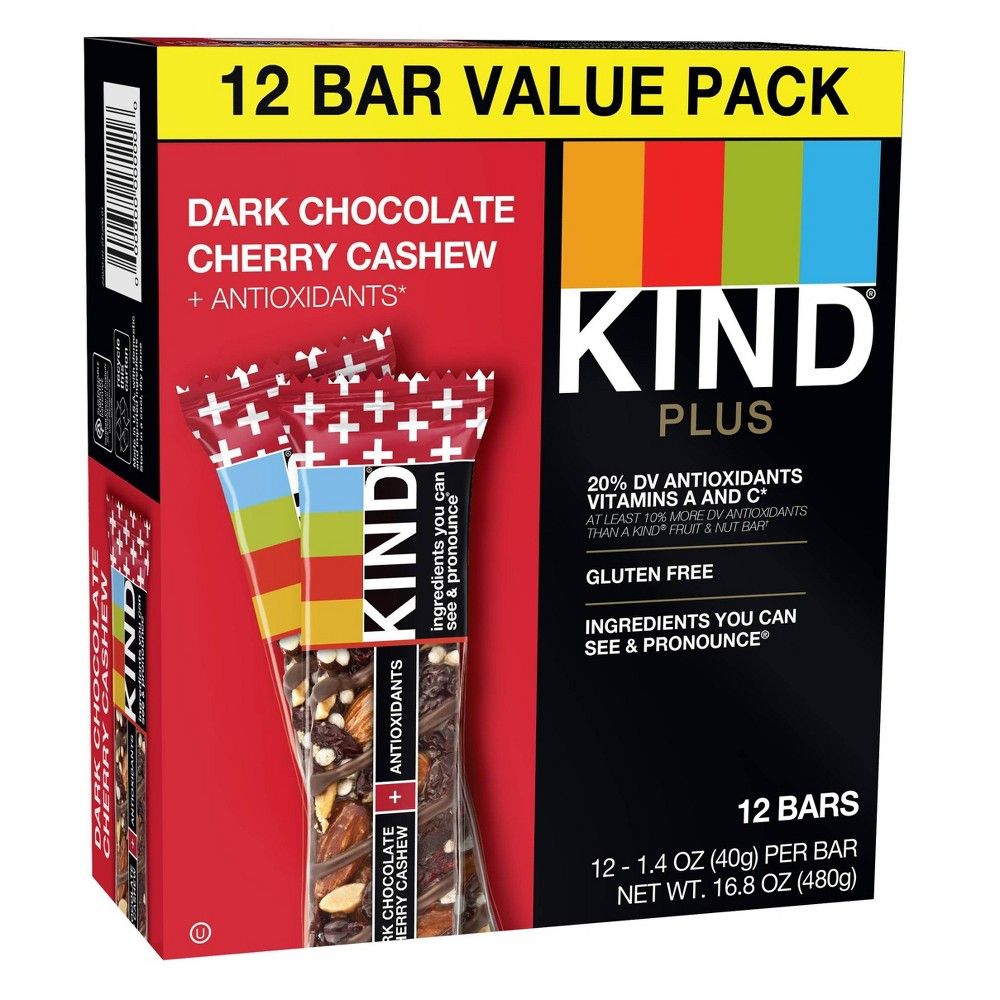 KIND Dark Cherry - 12ct, snack and nutrition bars | Target