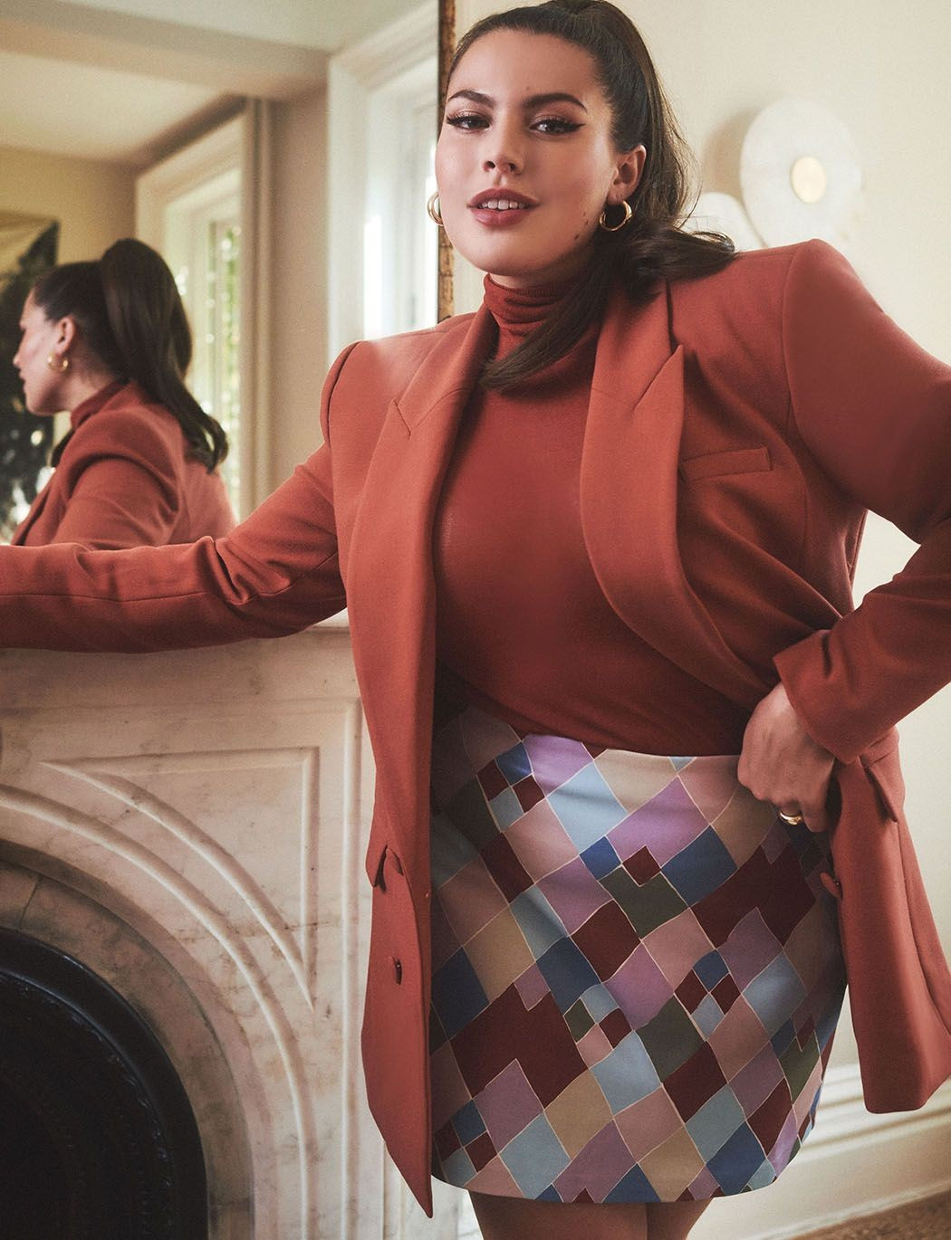 Printed Mini Skirt | Women's Plus Size Skirts | ELOQUII | Eloquii