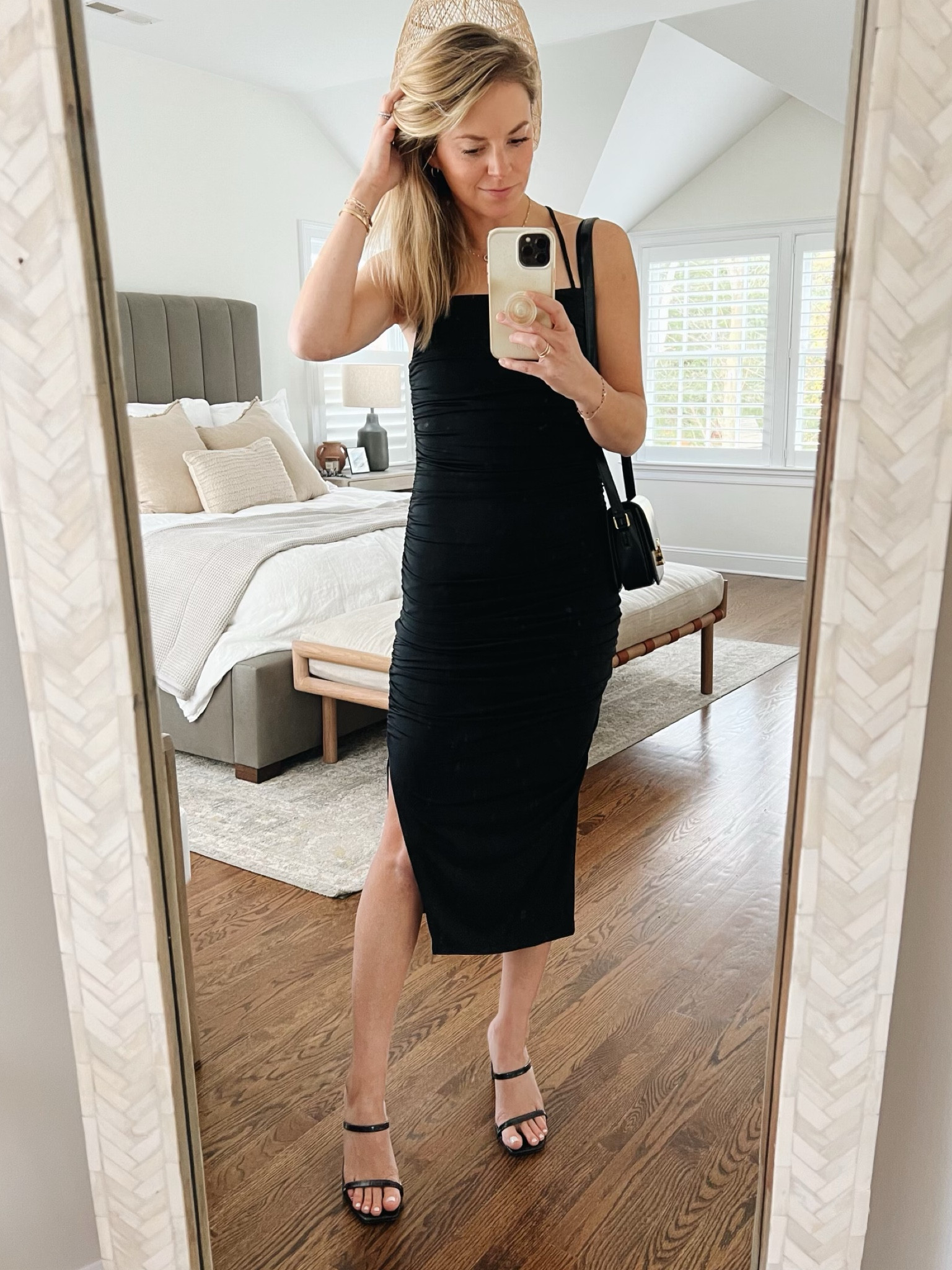 strappy ruched midi dress (size small) on sale for $80

Holiday outfit, holiday party dress, date night 

#LTKstyletip #LTKHoliday #LTKunder100