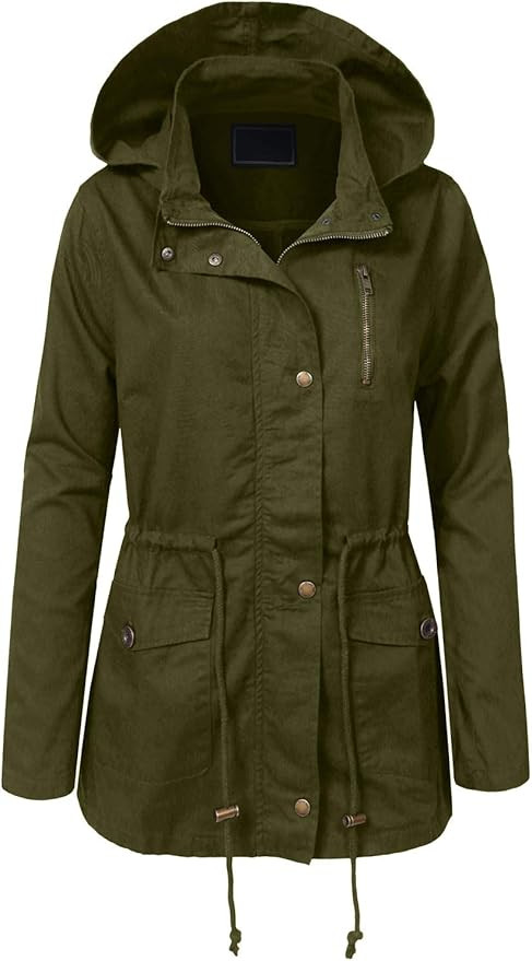 NE PEOPLE Women’s Military Jacket – Anorak Utility Safari Long Sleeve Lightweight Casual Snap... | Amazon (US)
