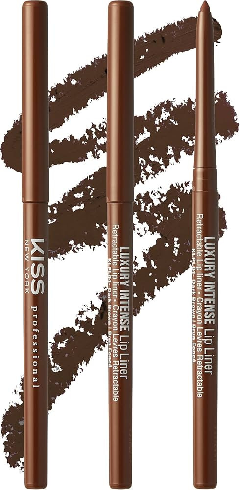 KISS NEW YORK Professional Lip Liner, Long-Lasting Luxury Intense Lipliner, Creamy Retractable Ea... | Amazon (US)