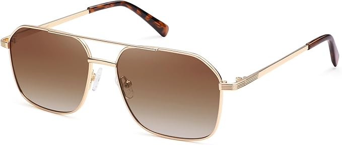 AMOMOMA Retro Oversized Square Aviator Sunglasses for Women Men, 2025 Fashion Vintage Trendy Larg... | Amazon (US)