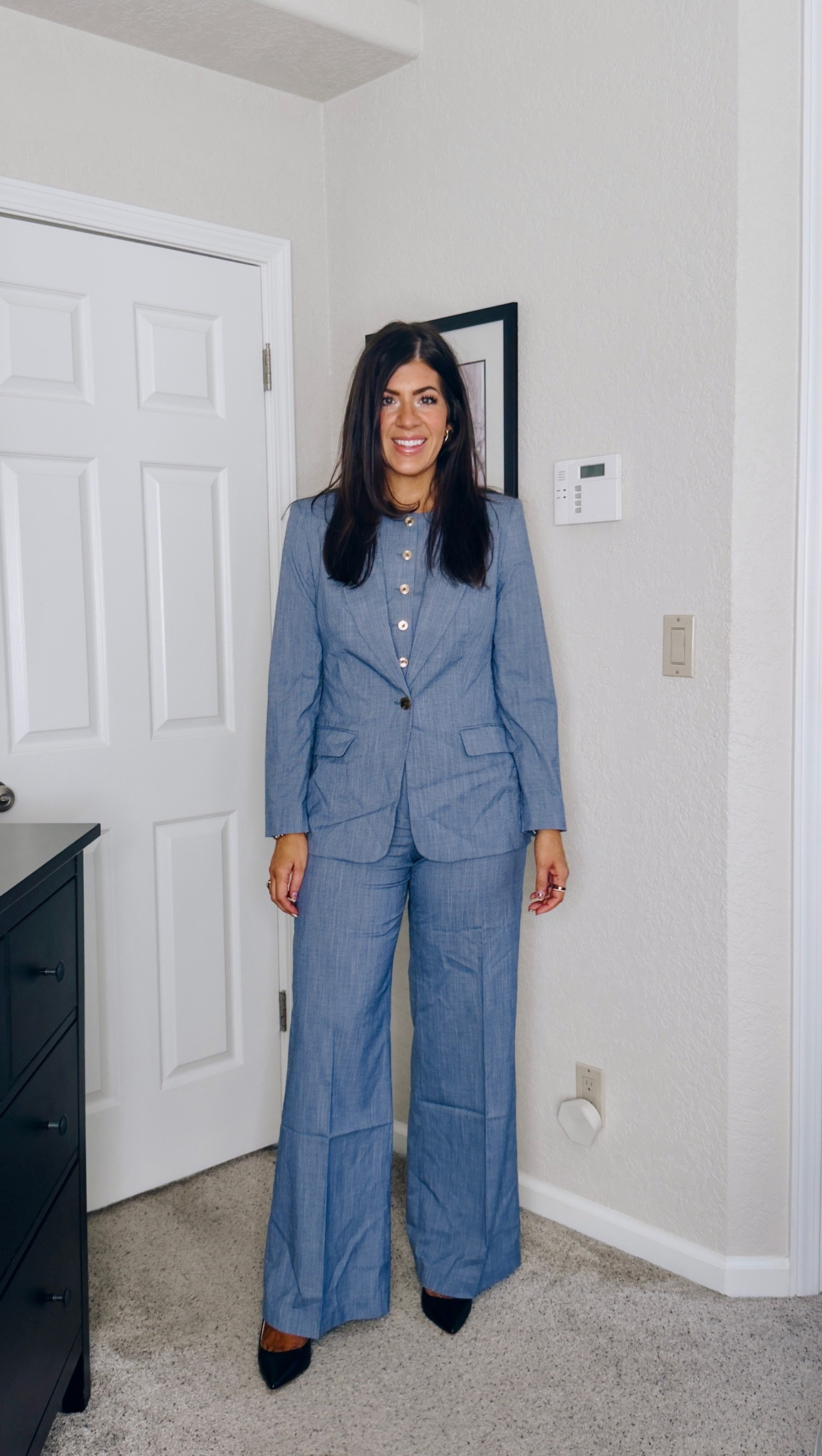 Ina. Medium vest, medium blazer, 10 long trouser

#LTKSaleAlert #LTKMidsize #LTKWorkwear