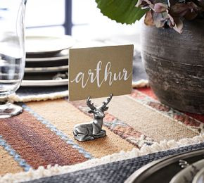 Stag Place Card Holders - Set of 4 | Pottery Barn (US)