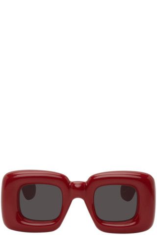 Red Inflated Sunglasses | SSENSE
