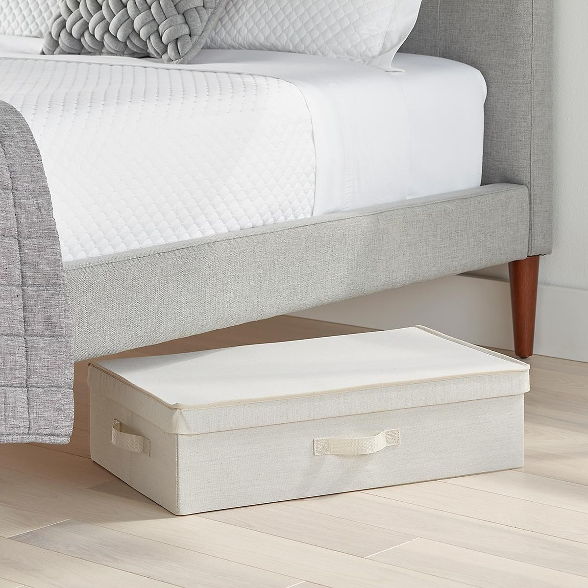 Natural Canvas Under Bed Box | The Container Store