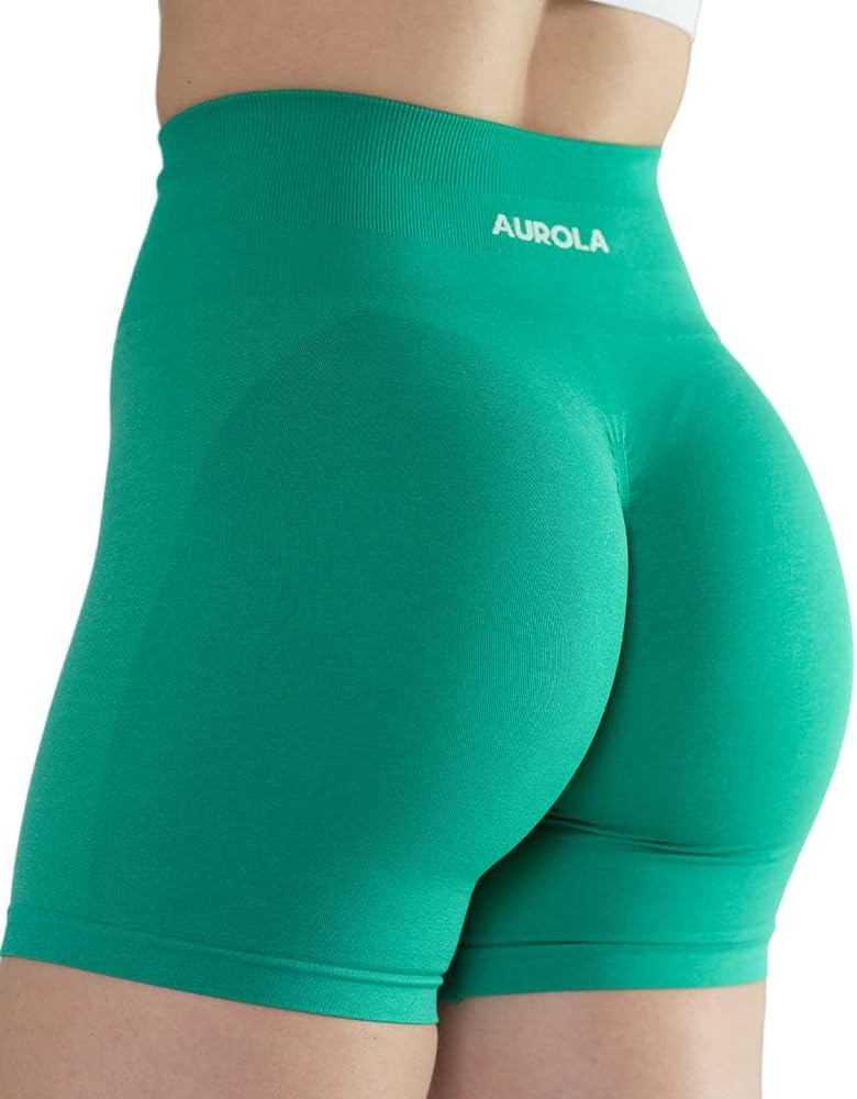 AUROLA Workout Shorts for Women Seamless Scrunch Short Gym Yoga Intensify Running Sport Active Exerc | Amazon (US)