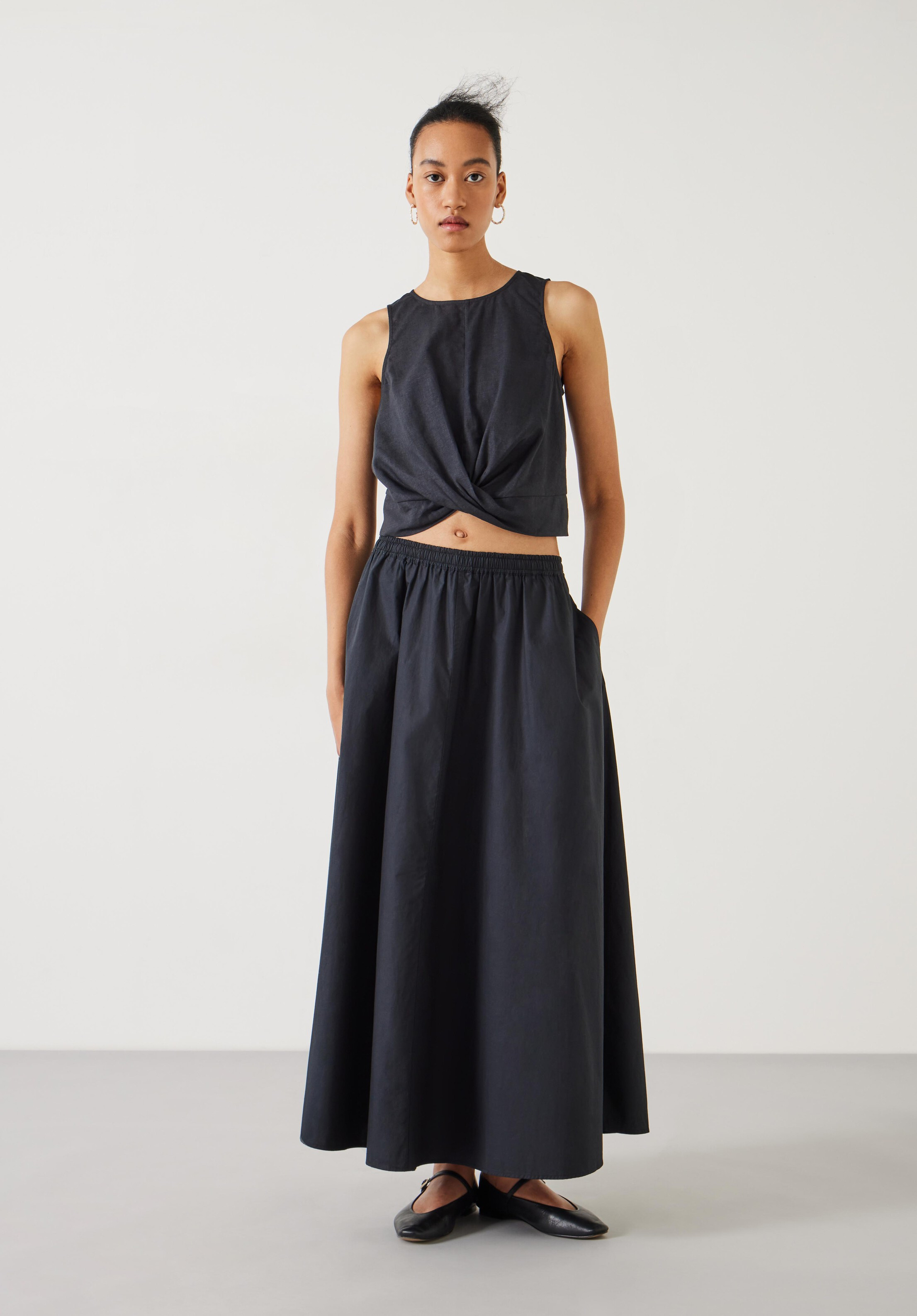 Ishani Maxi Poplin Skirt | Hush UK