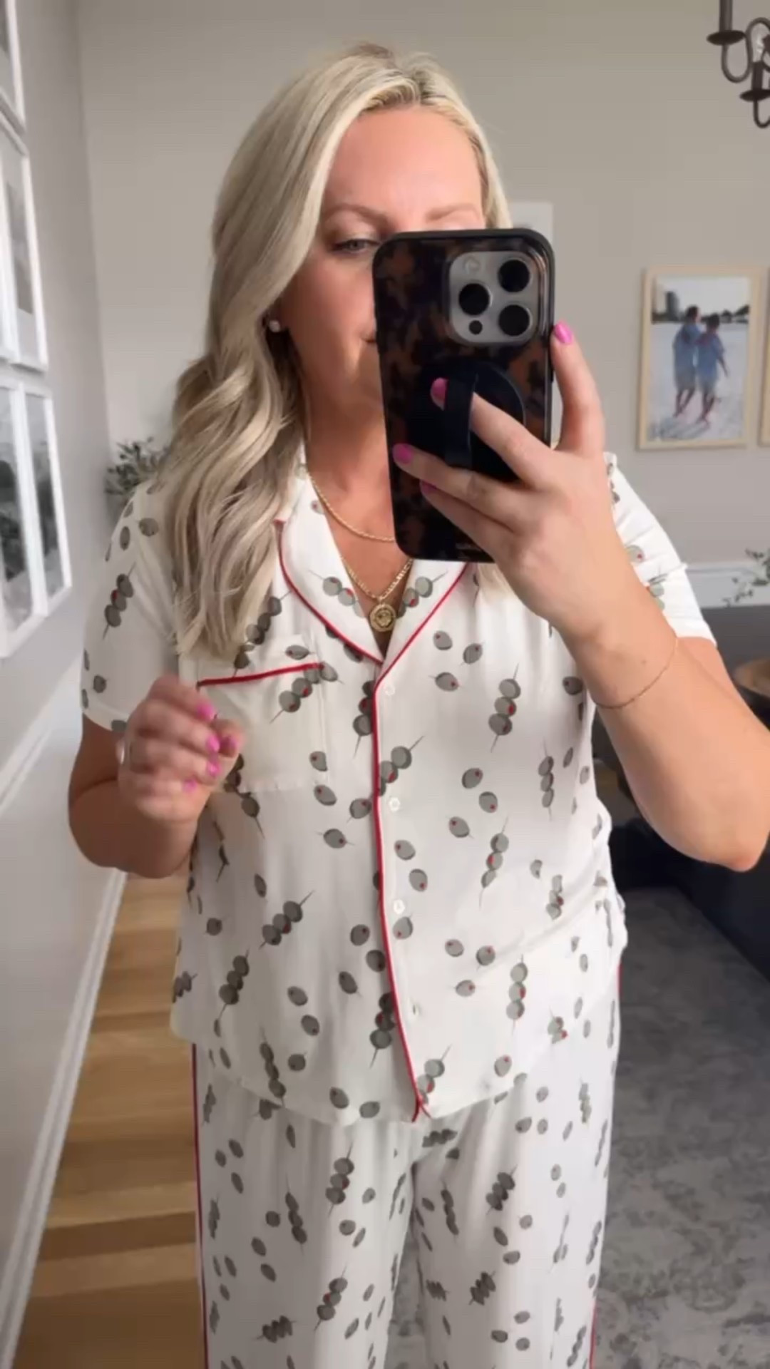 This olive pajama set is such a cozy and elevated option for lounging or bedtime. The soft fabric and relaxed fit make it perfect for slow mornings, relaxing at home, or getting a good night’s sleep while still feeling put together.

Wearing size small.

olive pajama set womens pajamas comfy sleepwear lounge set cozy outfit ideas casual home outfit cute sleepwear soft lounge set everyday comfort lovelylifestyling

#LTKmomlife #LTKootd #LTKHome