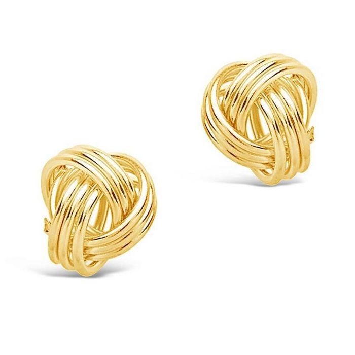SHINE by Sterling Forever Sterling Silver Love Knot Stud Earrings | Target