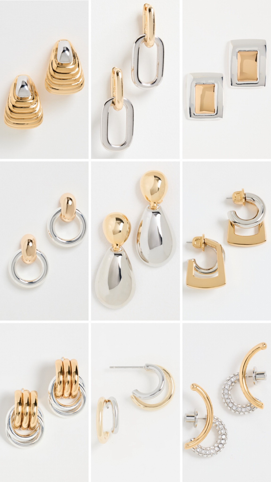 Silver and gold earrings 

#LTKFindsUnder100 #LTKStyleTip