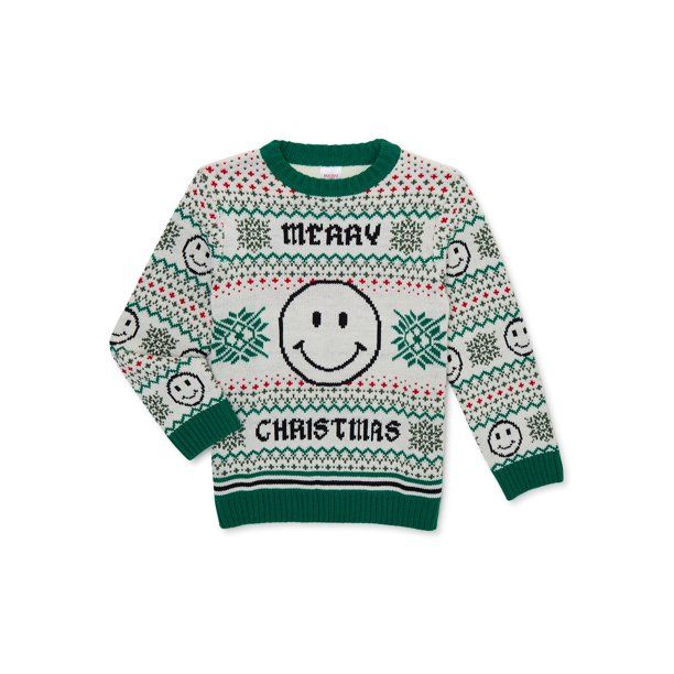 Holiday Time Boys Christmas Sweater, Sizes 4-18 & Husky - Walmart.com | Walmart (US)