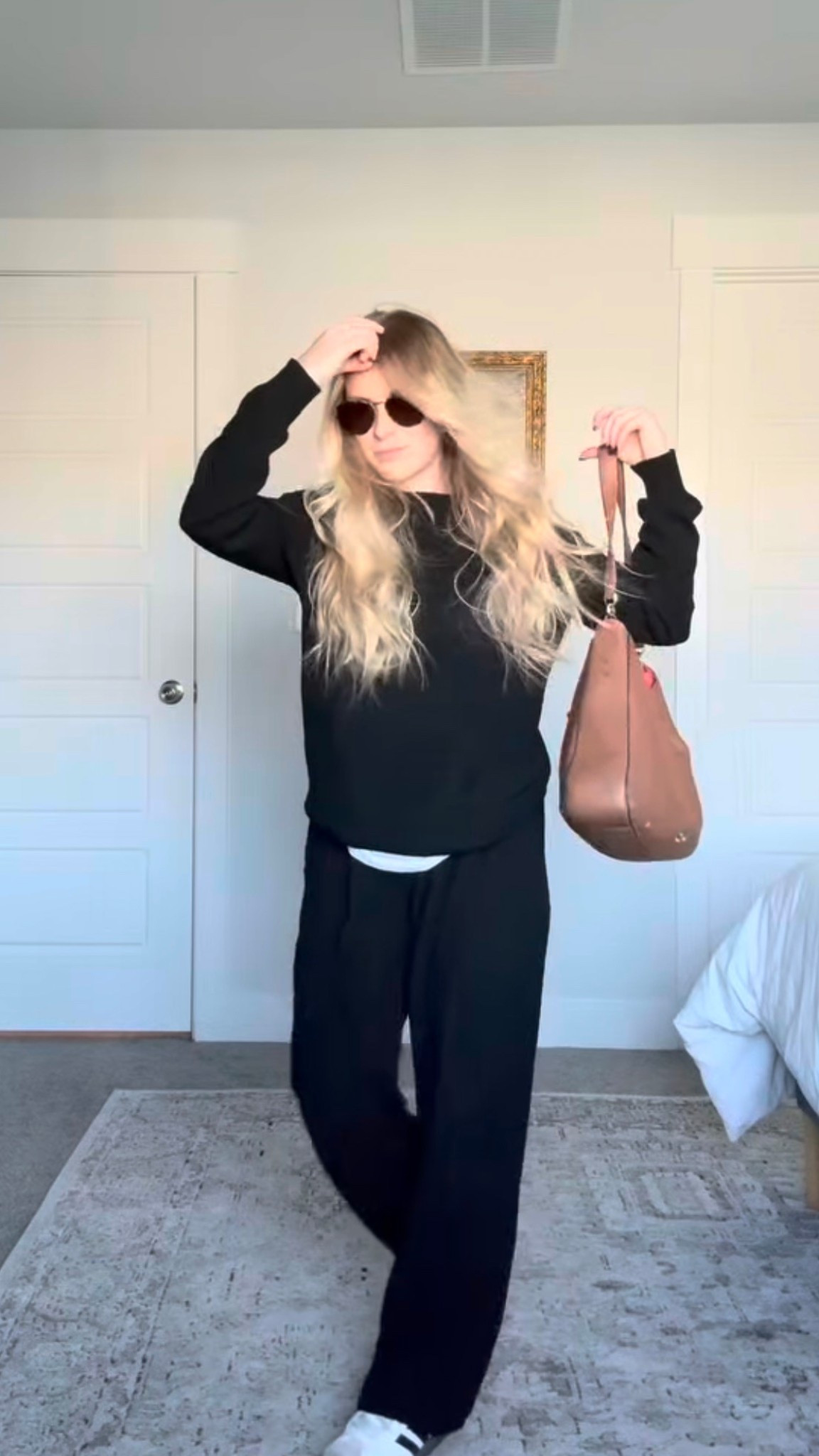 All black is my favorite!!
Sized up on sweater for baggier fit (M) 
Linen black pants are great all year long (S) 🖤
White shirt is one of my husband’s. I found an oversized men’s t shirt you could use instead lol

#LTKFindsUnder50 #LTKPetite #LTKSeasonal