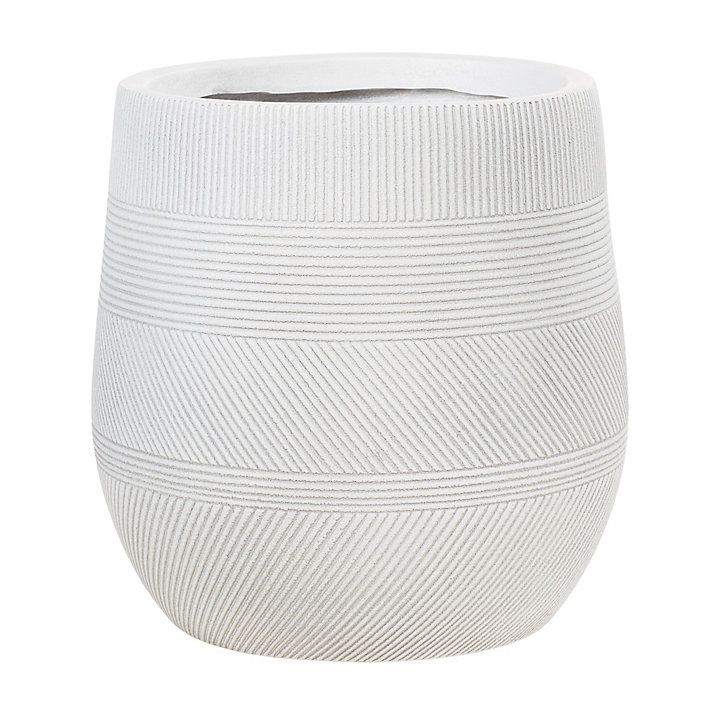 Monte White Outdoor Planter Pots Collection | Ballard Designs, Inc.