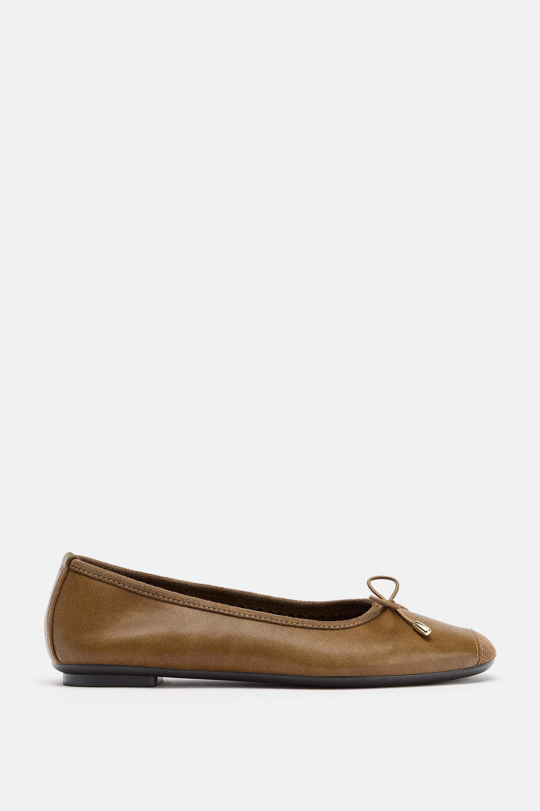 BALLET FLATS WITH BOW | Zara UK