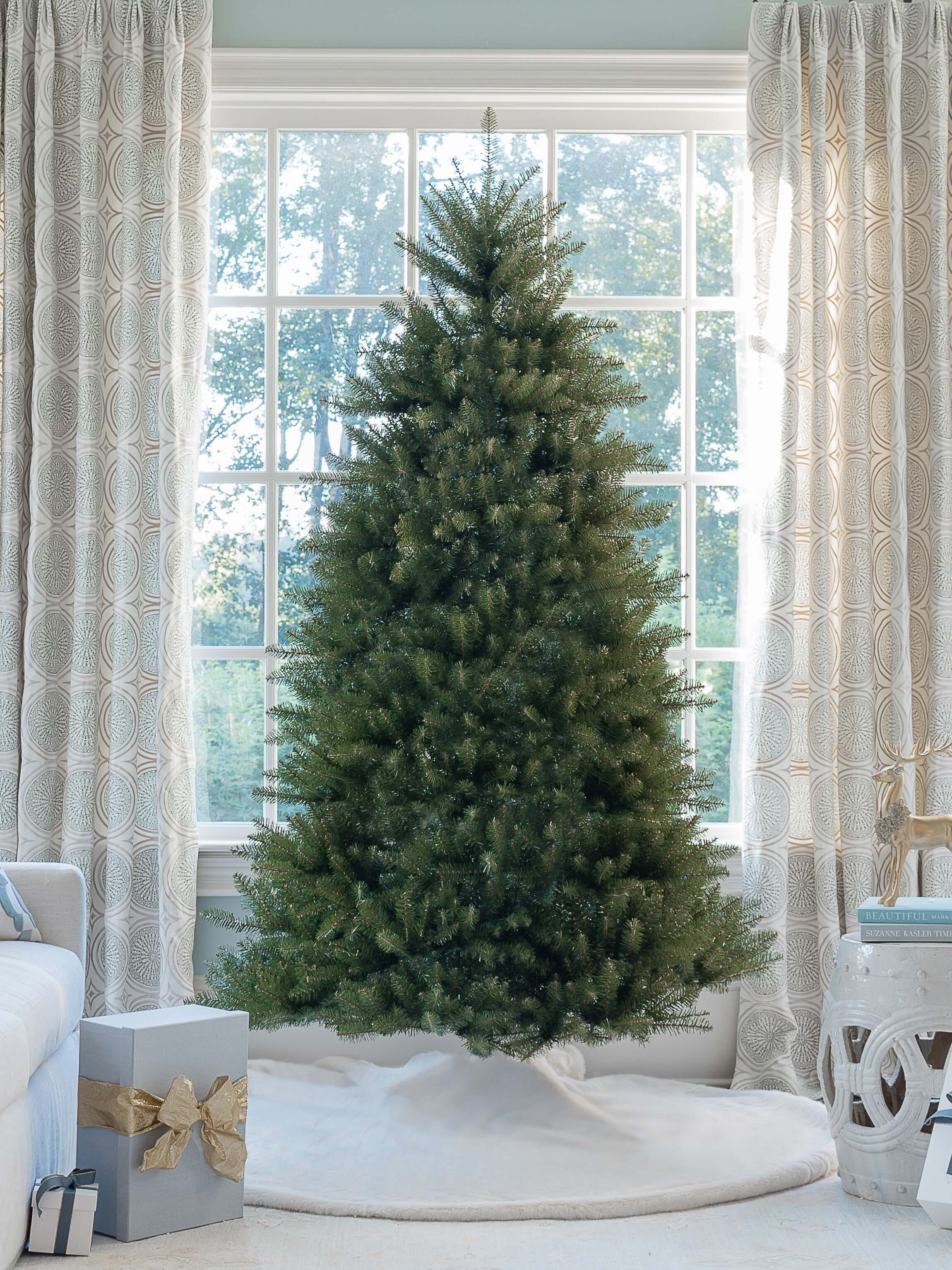7.5 Foot Yorkshire Fir Artificial Christmas Tree Unlit | King of Christmas