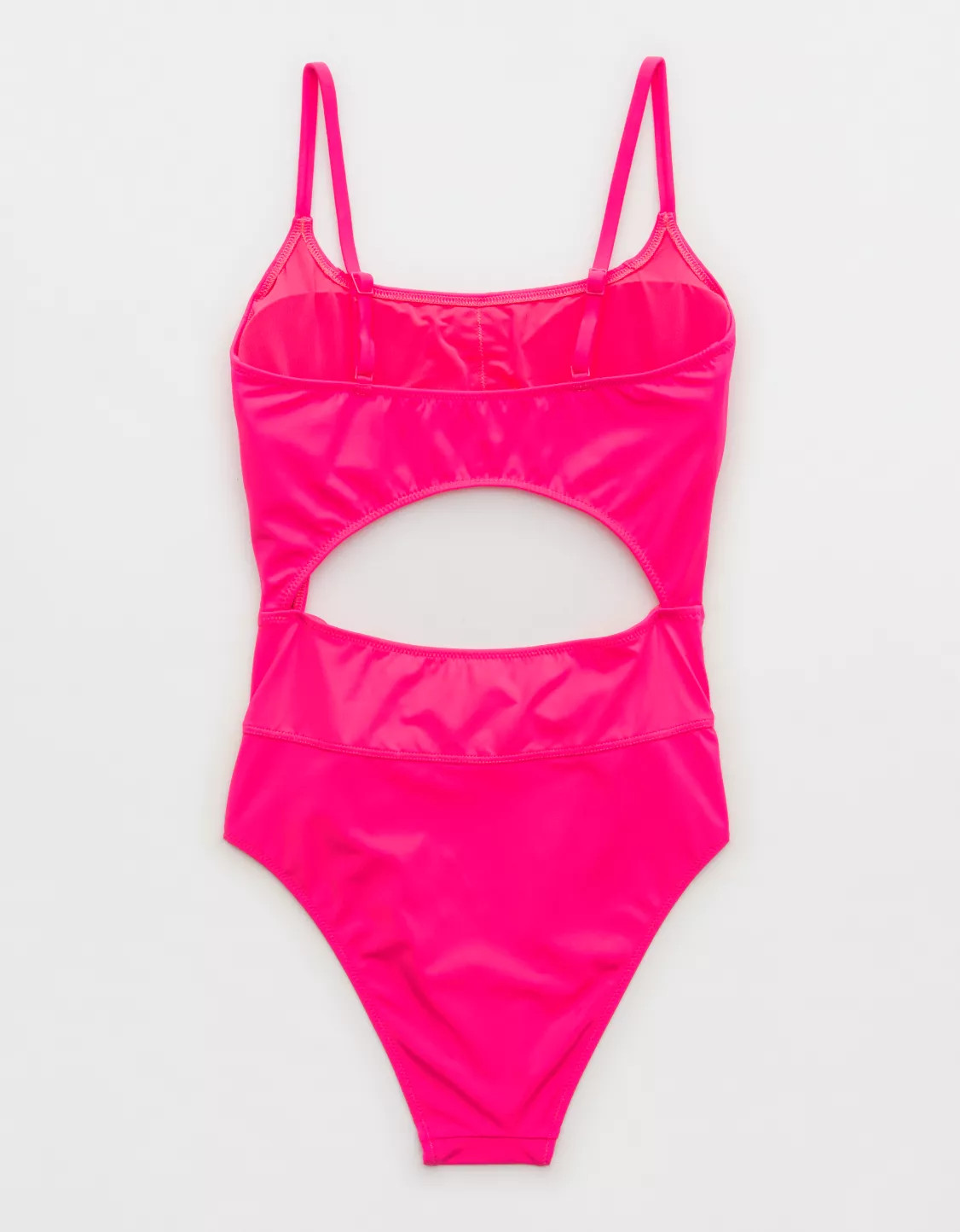 Aerie Seamed Cut Out One Piece Swimsuit | Aerie
