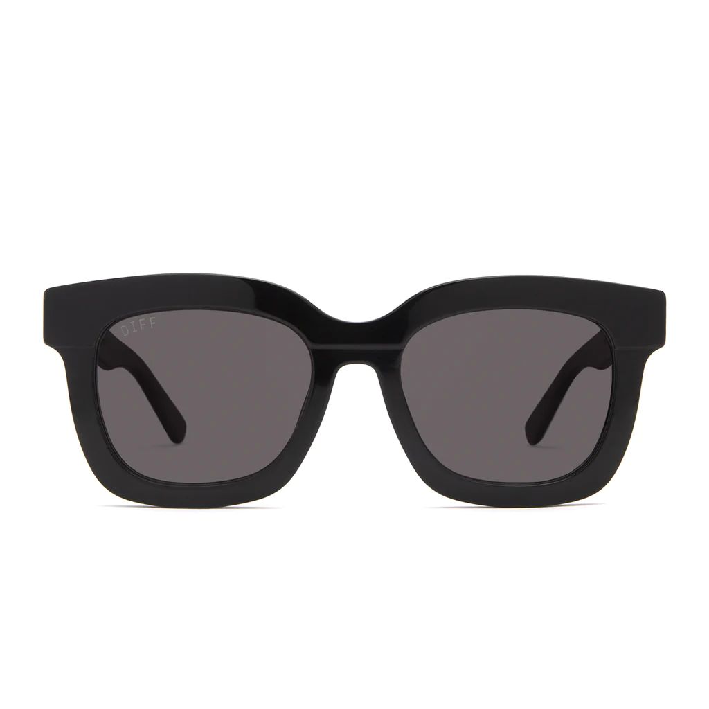 COLOR: black   dark smoke   polarized sunglasses | DIFF Eyewear