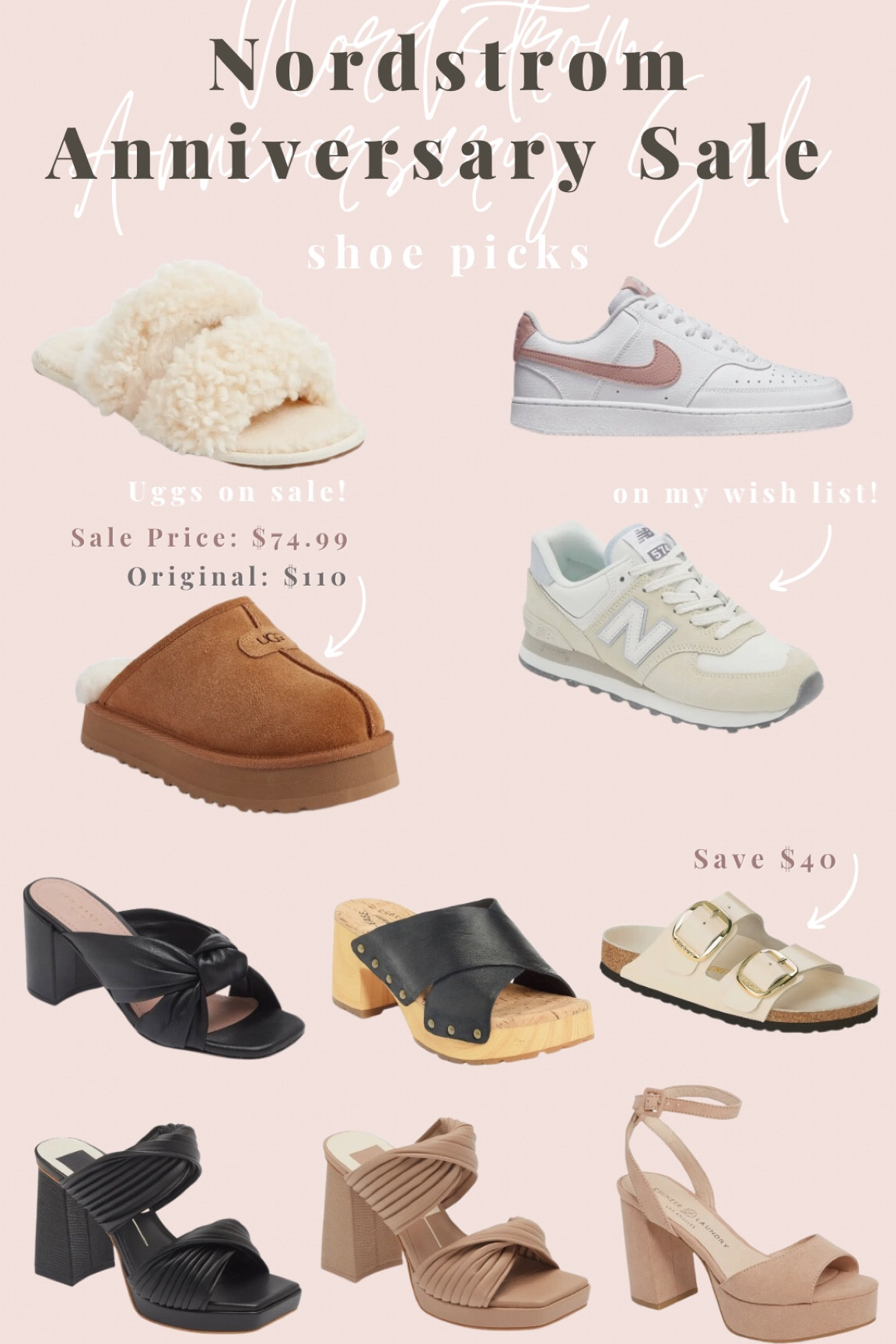 Nordstrom Anniversary sale shoe finds! Uggs, heels, sneakers and Birkenstocks all on sale. Public access begins July 17th 

#LTKxNSale #LTKsalealert #LTKstyletip
