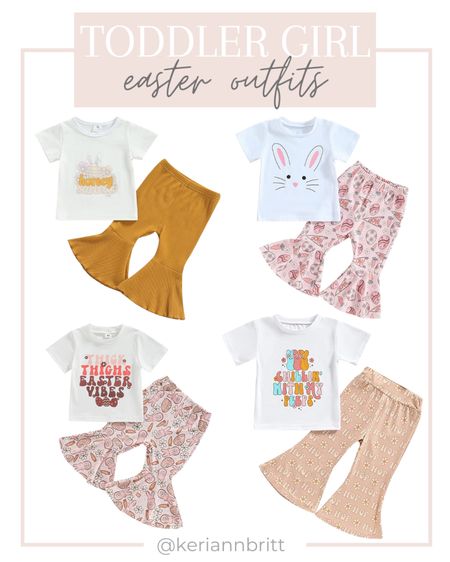 Toddler girl Easter outfits 

Easter outfit / baby girl Easter / bell bottoms / graphic tee / girls spring outfits 

#LTKkids #LTKbaby #LTKSeasonal