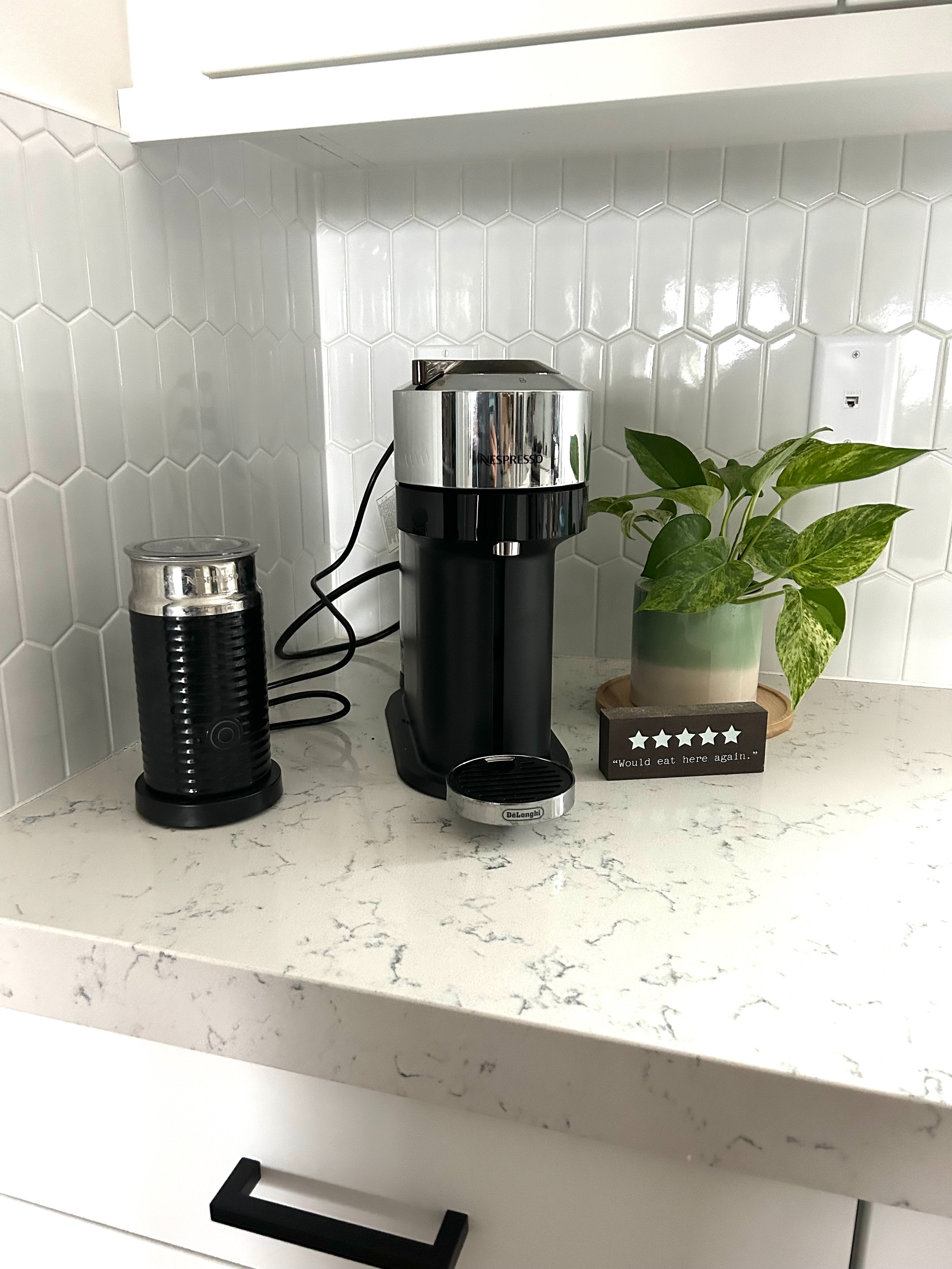 Absolutely LOVE my Nespresso Vertuo and the frother that came with it (and they come with some sample pods!). I used to have a Keurig but I'll never go back after switching to Nespresso (Keurig tastes like water to me know). This coffee is sooo creamy and the frother makes at home lattes (hot or cold) so easy. I also rarely have a reason to go out to Starbucks or a coffee shop anymore unless it's for a special treat. If you're on the fence and a coffee lover, you won't regret it.  

 #LTKHome