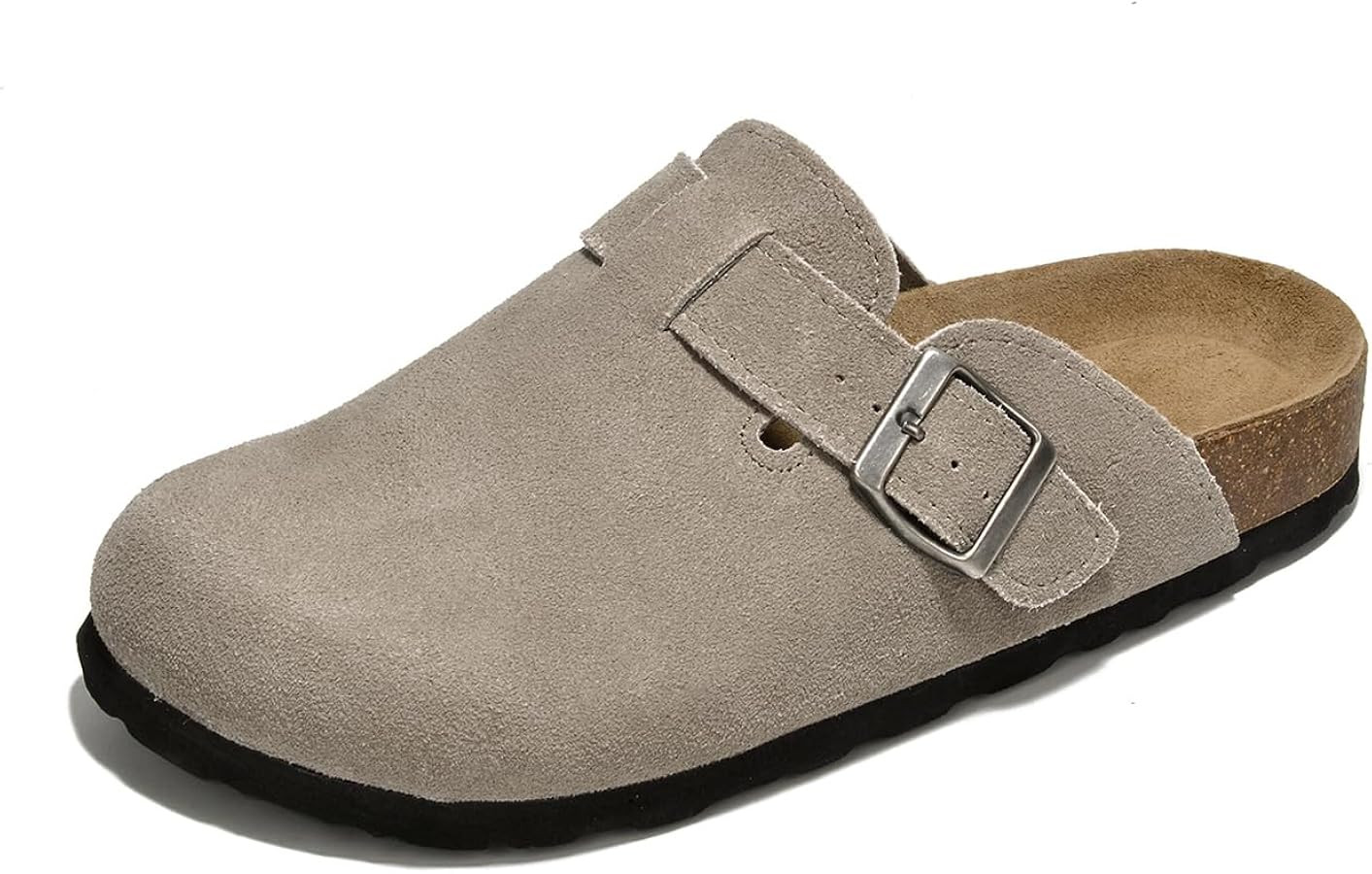 Project Cloud Women’s Genuine Suede Footbed Boston Clogs for Women - Memory Foam Arch Support C... | Amazon (US)