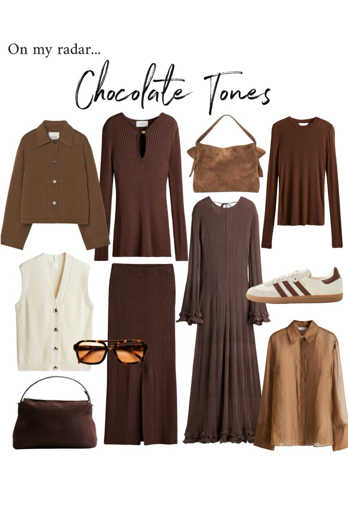 The trend edit: Chocolate tones 🤎

#LTKautumn #LTKstyletip #AugustBrandSpotlight