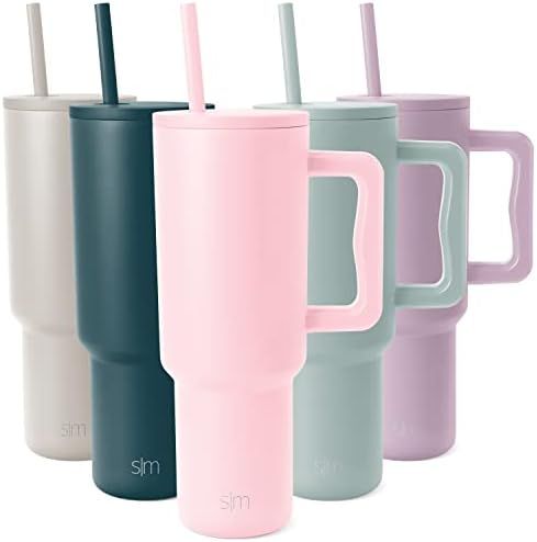 Amazon.com: Simple Modern 40 oz Tumbler with Handle and Straw Lid | Reusable Insulated Stainless ... | Amazon (US)