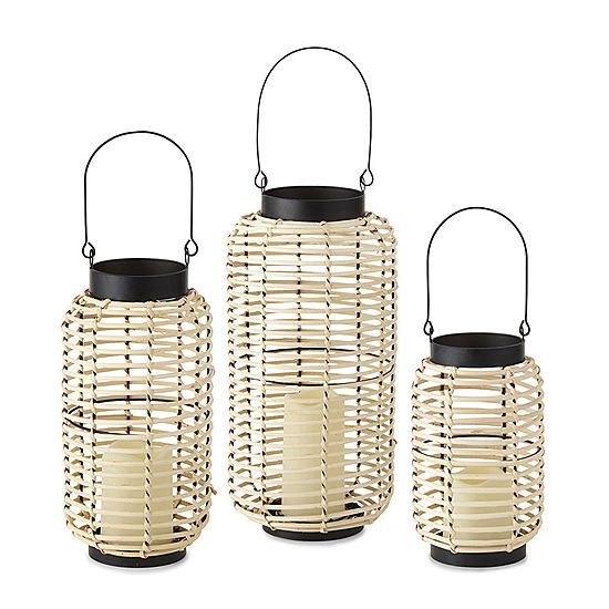 Outdoor Oasis Rattan Decorative Lantern Collection | JCPenney