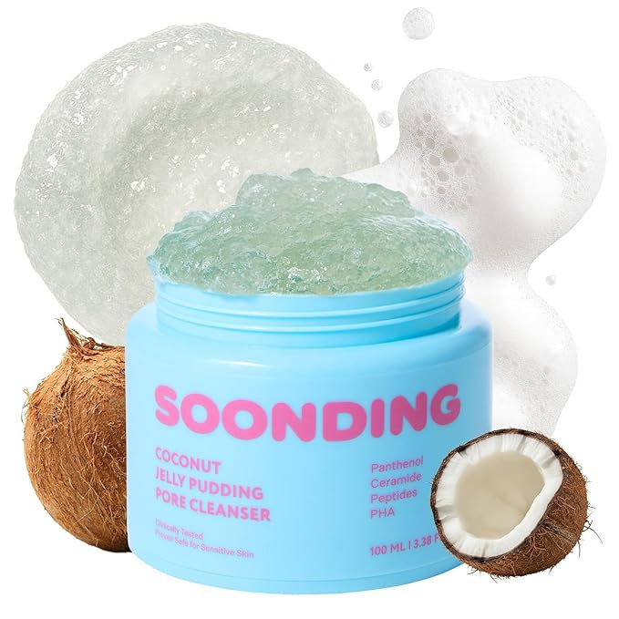Coconut Jelly Pudding Cleanser | Deep Pore Cleansing & Gentle Exfoliation with Jelly-to-Foam Text... | Amazon (US)
