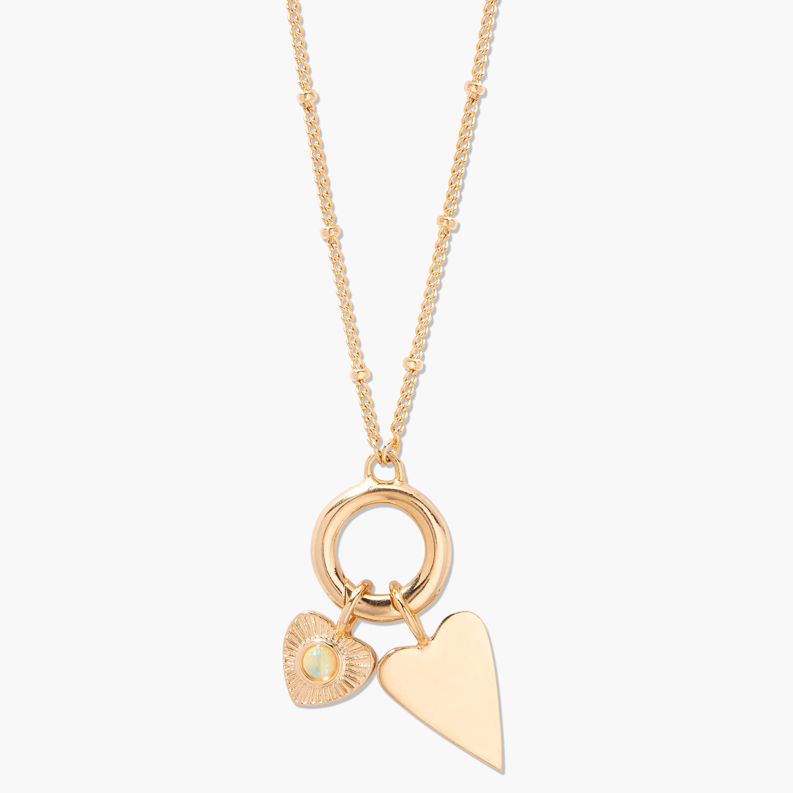 Cameron Heart Charm Set Necklace | Brook and York
