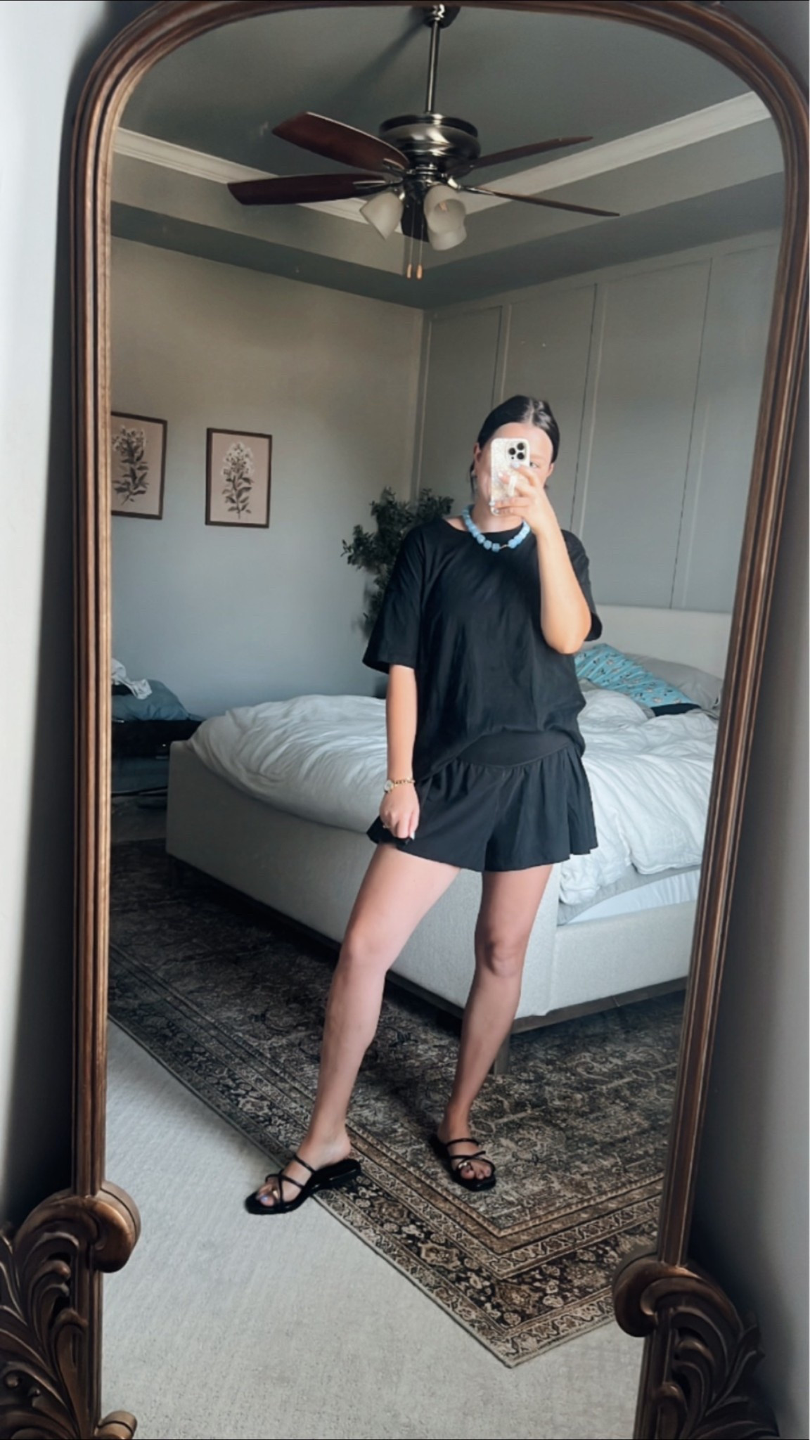 Comfy summer mom outfit! I threw this outfit on and realized it looks very similar to the Amazon skirt set that I have been eyeing! I will link my exact outfit and the Amazon skort set I am referring to. 

Size M in both, TTS! 

Comfy mom outfit / mom outfit / comfy summer outfit / sumer outfit / mom uniform / summer mom uniform / comfy outfit / black outfit / postpartum outfit / post Partum friendly / matching set / beaded necklace / comfy but cute / effortless style / effortlessly cute / chic outfit / comfy chic / flowy shorts / mom style / toddler mom outfit / SAHM outfit / wfh outfit / work from home outfit / casual outfit

#LTKootd #LTKmomlife
