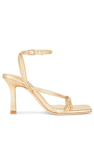 x REVOLVE Sol Ankle Strap in Gold | Revolve Clothing (Global)