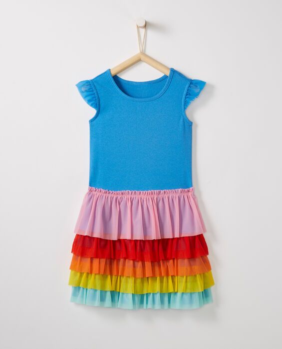 Rainbow Flutter Dress In Soft Tulle | Hanna Andersson