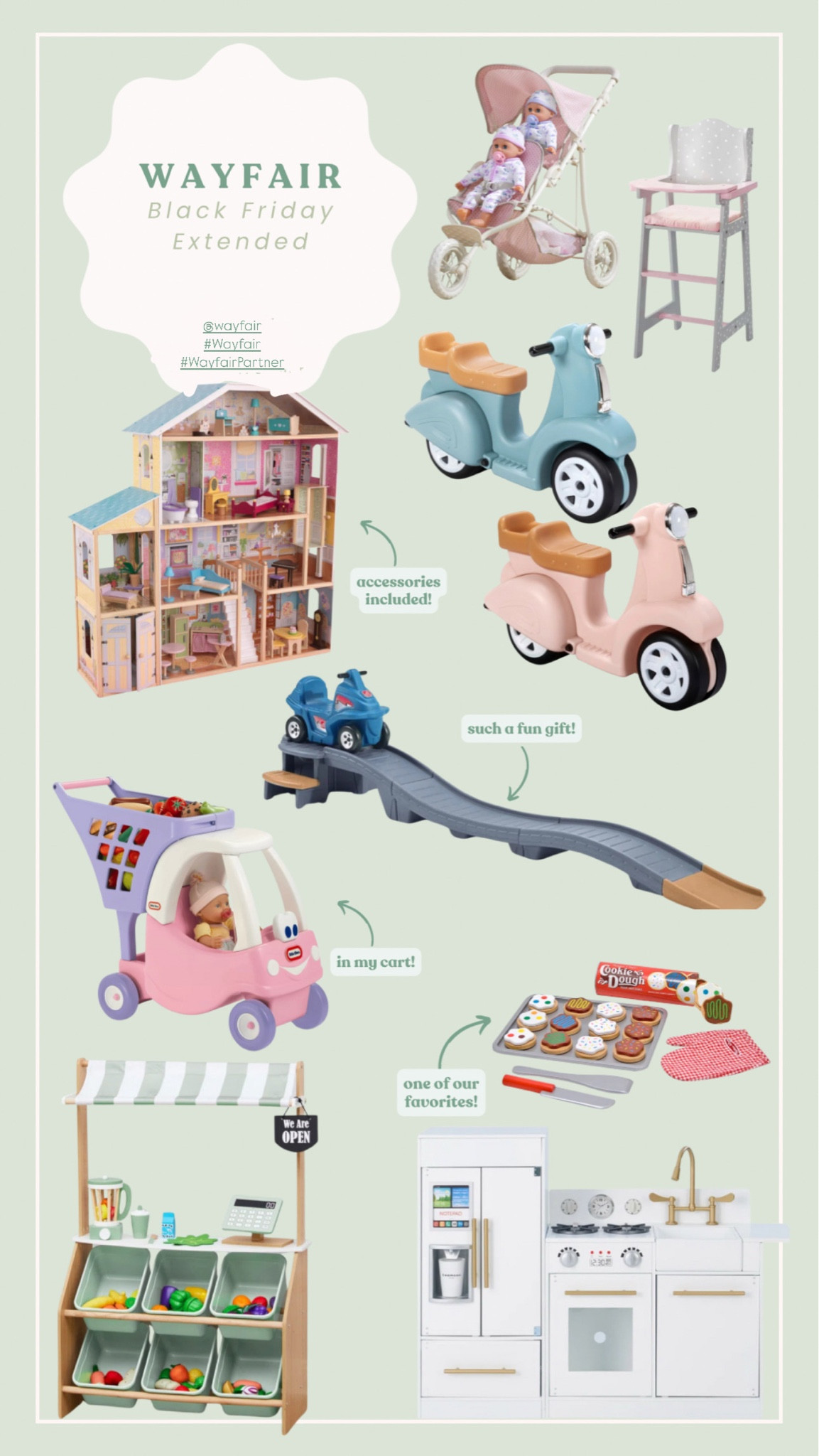 @Wayfair extended their Black Friday sale NOW through December 1st with so many great deals up to 80% off and free shipping site wide!

#Ad #WayfairPartner #PaidLink

#LTKGiftGuide #LTKFamily #LTKKids