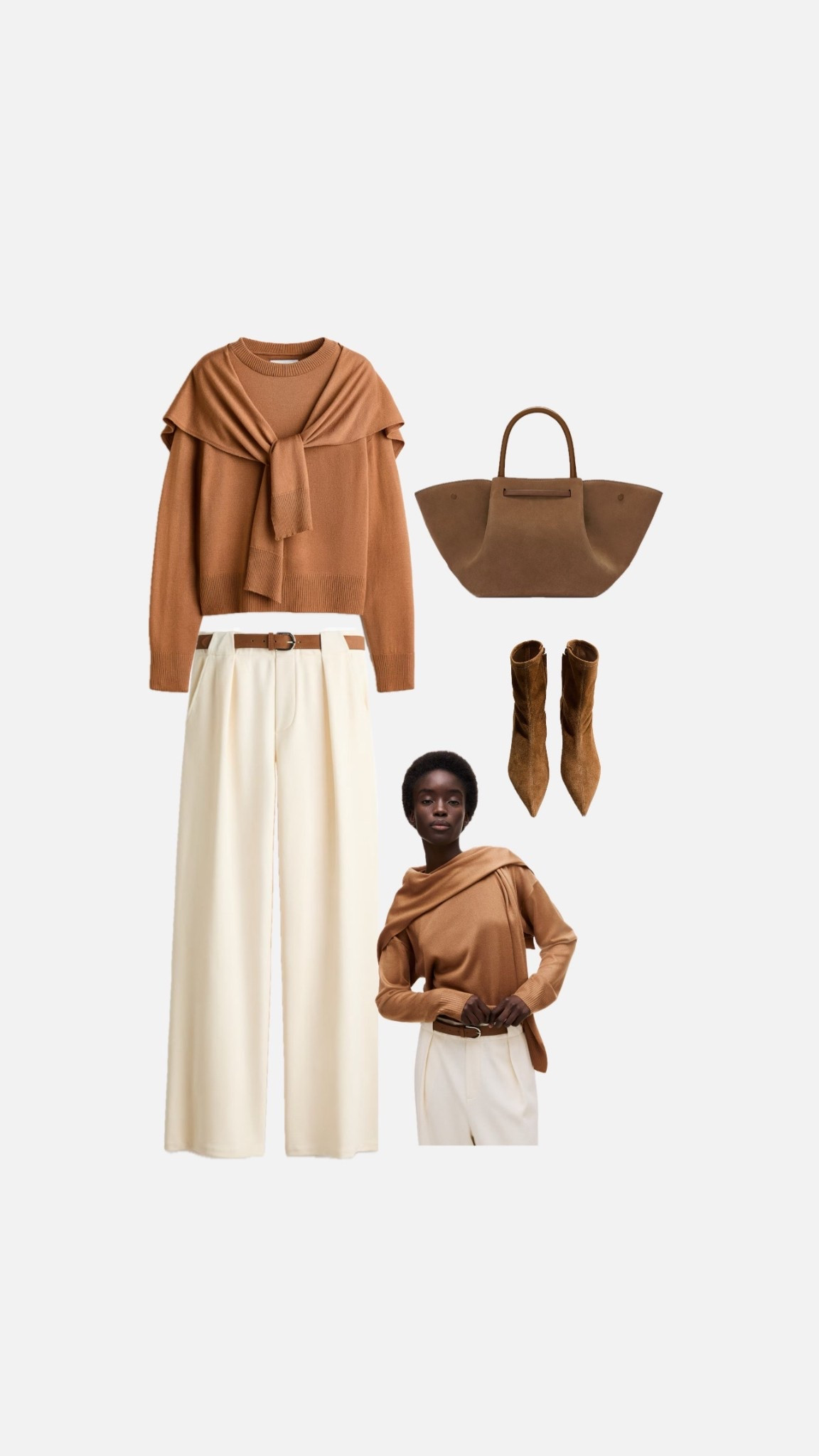 Early spring outfit with belted beige trousers 

#LTKuk #LTKstyletip #LTKspring