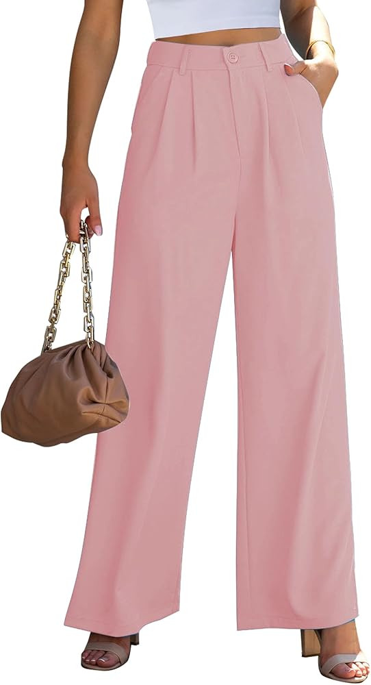 GRAPENT Wide Leg Pants for Women Work Business Casual High Waisted Dress Pants Flowy Trousers Off... | Amazon (US)