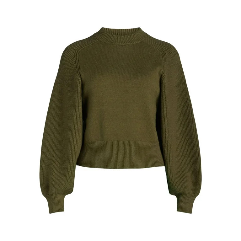 Scoop Women's Saddle Shoulder Sweater, Midweight, Sizes XS-XXL - Walmart.com | Walmart (US)