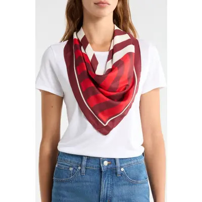 Madewell Medium Silk Bandana in Retro Blue at Nordstrom | Nordstrom