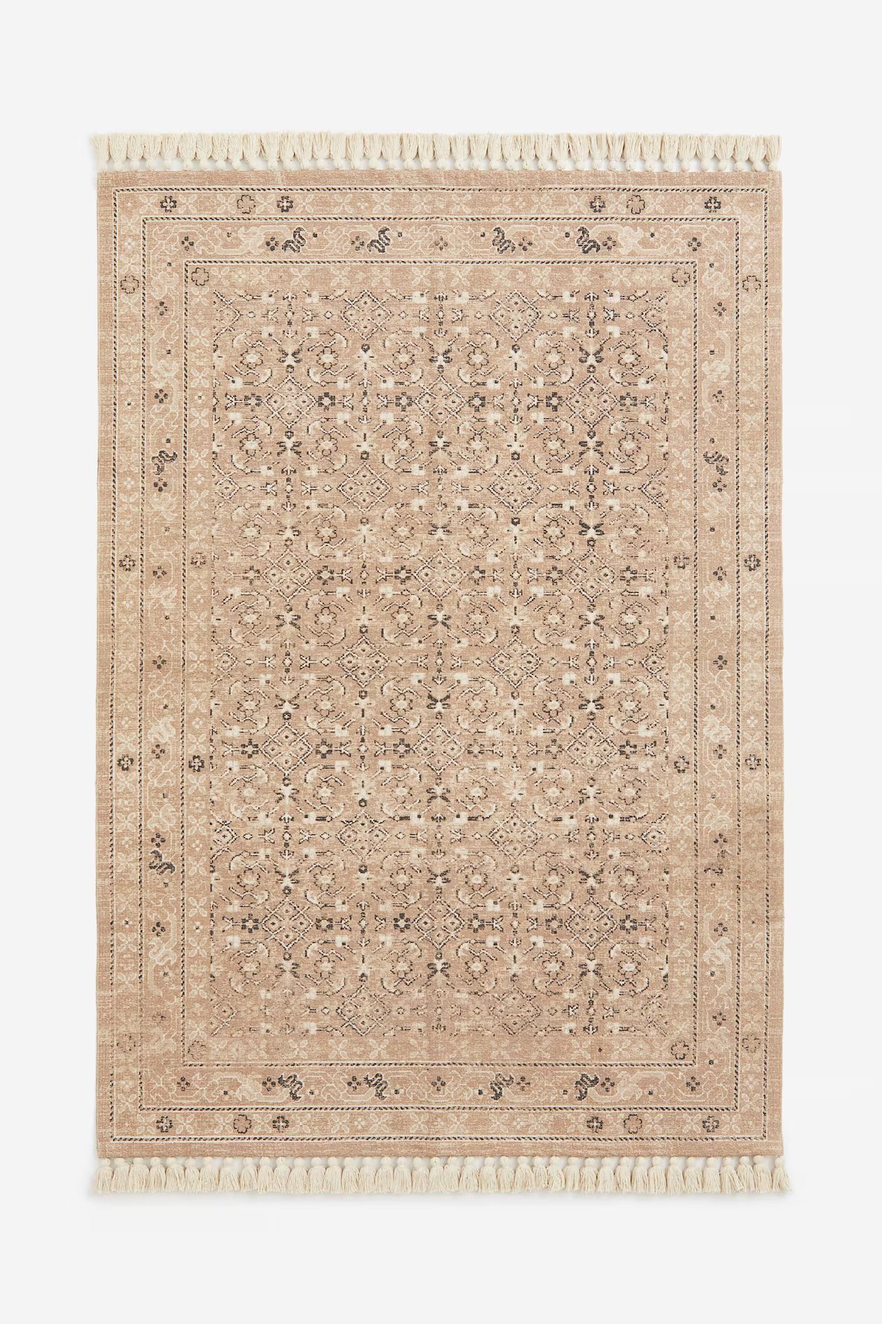 Patterned Rug with Fringe | H&M (US + CA)