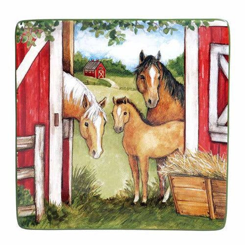 Clover Farm Summer Horse Platter | eBay US