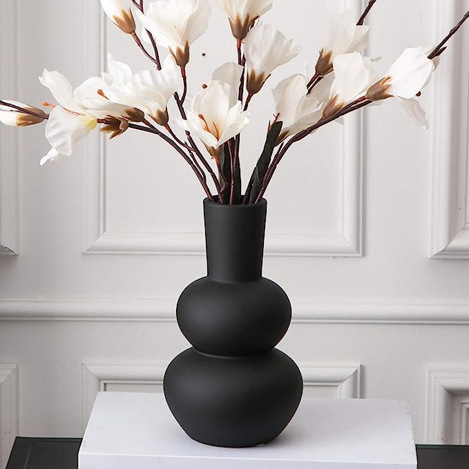 Amazon.com: Tenforie Flower Vase Ceramic Vases for Decor, Flower Vase for Home Decor Living Room,... | Amazon (US)