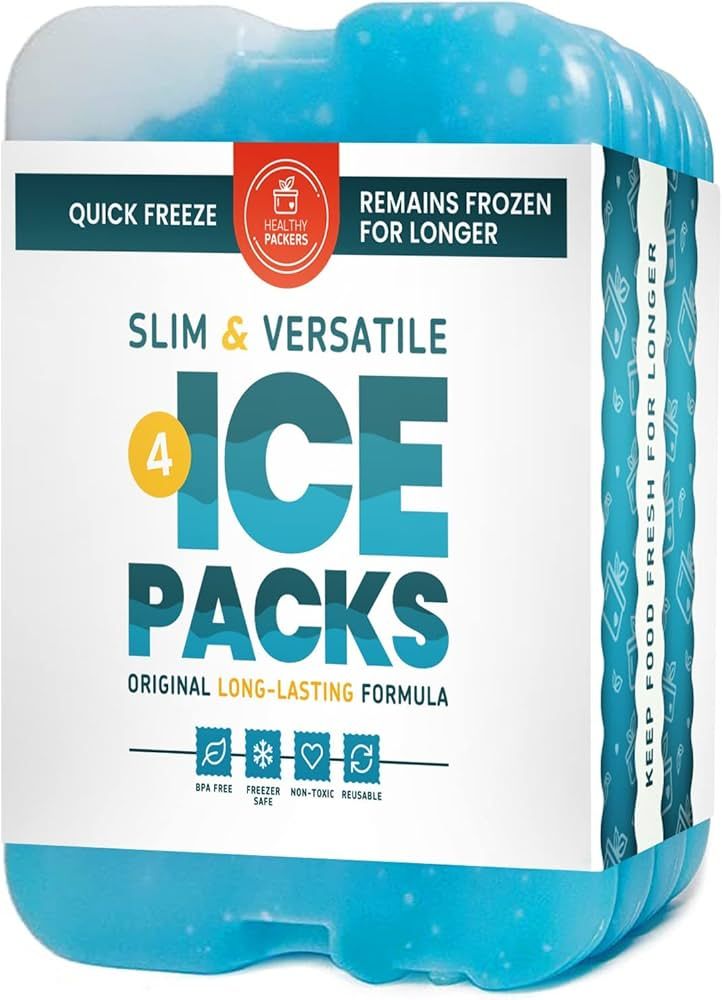 Healthy Packers Ice Packs for Coolers - Freezer Packs - Original Cool Pack | Cooler Accessories f... | Amazon (US)