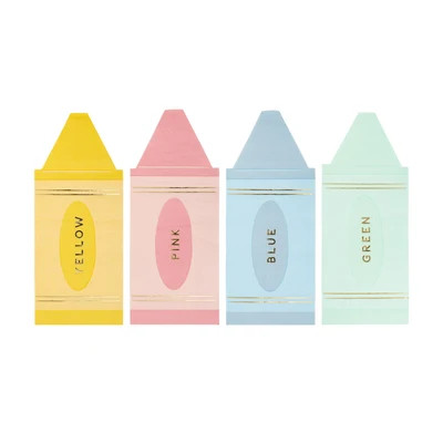 Occasions By Shakira - Crayons Paper Napkin Set | My Mind's Eye