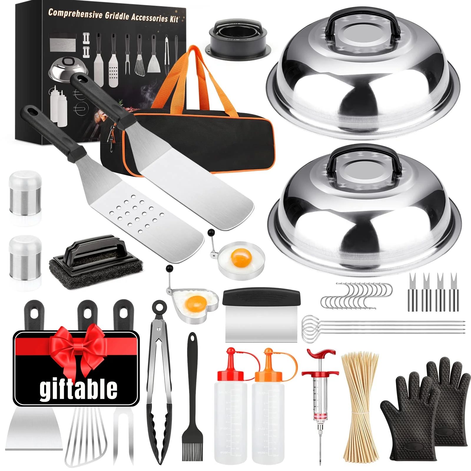 Griddle Accessories Kit 140 Pcs for Blackstone Camp Chef Professional Griddle Grill BBQ Spatula | Walmart (US)