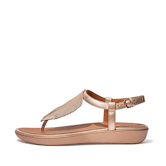 Feather Metallic-Leather Back-Strap Sandals | FitFlop (US)